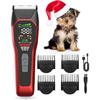 Dog Clippers Pet Shaver for Heavy Thick Coats, Low Noise Cat Grooming Kit Rechargeble Dog Hair Clipper, 2-Speed Cordless Pet Hair Trimmer for Medium