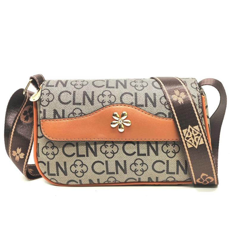 New Fashion Trend Mom Ladies Oblique Span Bag Soft Leather Cover Mobile Phone Change Bag Female