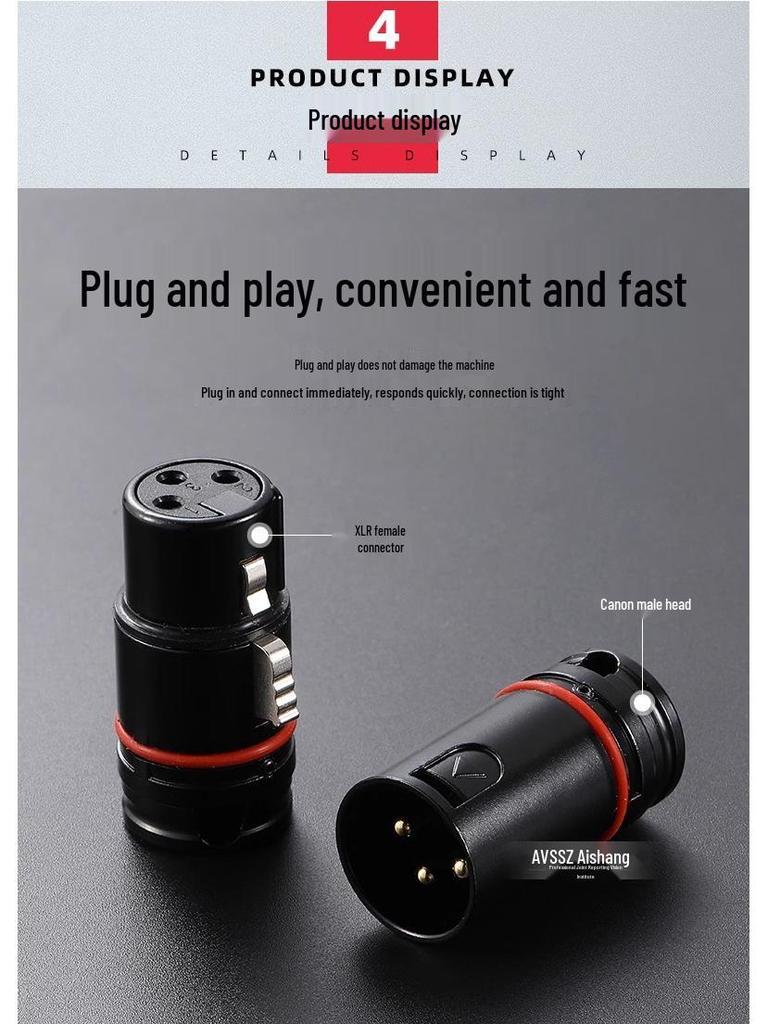 Right-Angle 3-Pin XLR Male to Female Microphone Audio Cable