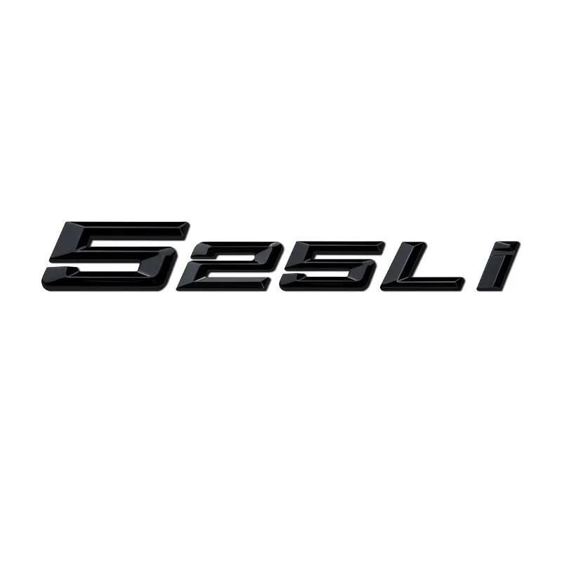 3D ABS Rear Trunk Letter Emblem Sticker For BMW 5 Series 525i 530i 540Li Car Tail Logo Badge Decal Auto Styling Accessories ab2