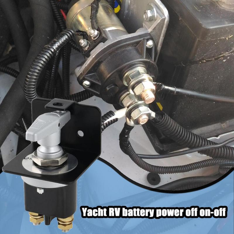Car Battery Switches 12V-36V RV Battery Cutoff Automotive Power Cutoff Master Power Shut Off Isolator With Locking Panel