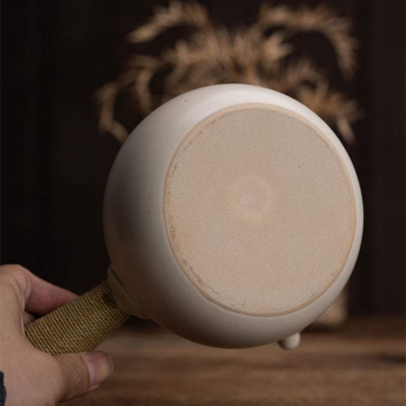 3 Stil Beigefarbene Keramikkessel Teekanne Teegeschirr Set Milch Oolong Tee Tie Guan Yin Puer Weißer Teekanne Teegeschirr Typ