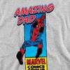 Marvel Comics Mens Amazing Dad Spider-Man Corner Box Heather Fathers Day T-Shirt