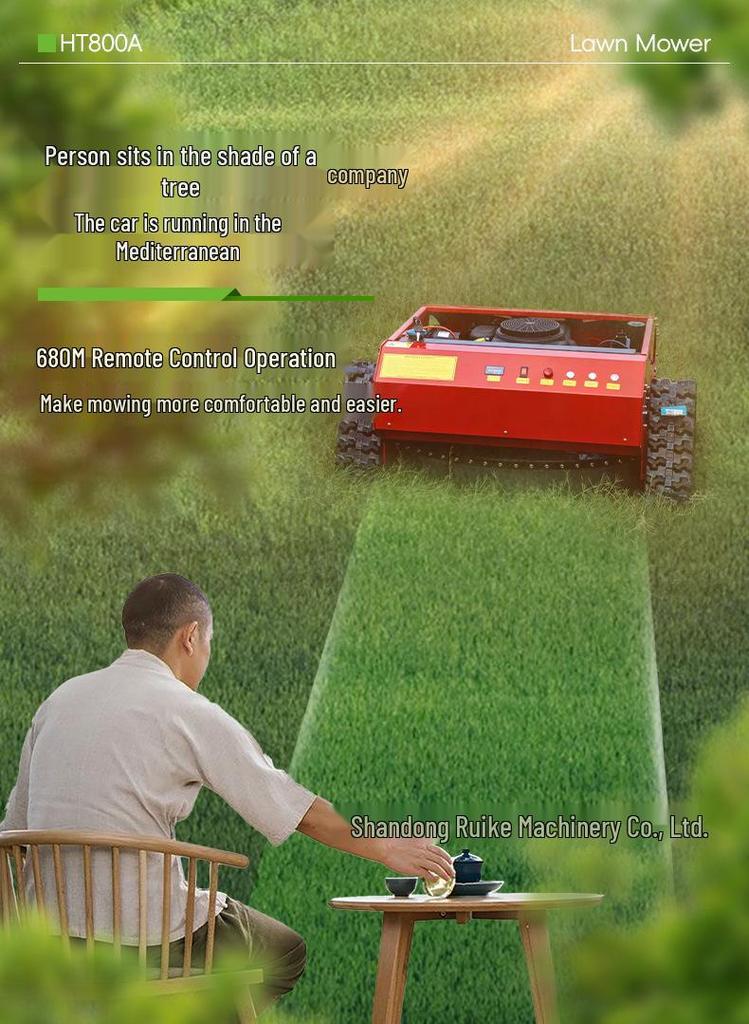 Gas-Powered All-Terrain Remote Control Mower & Mulcher for Orchard and Slope Maintenance