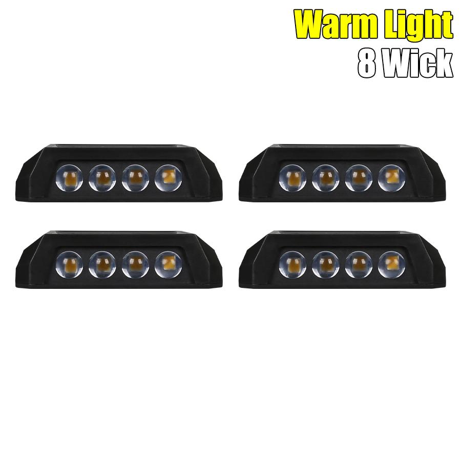 Solar Wandleuchten Außen Wasserdicht Solarbetriebene Sicherheits-LED-Leuchte für Garten Hof Zaun Heimdekoration Beleuchtung Sonnenlicht