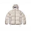 Men Women Casual Sport Waterproof Hooded Puffer Coat Fall Winter Warm Outerwear Solid Color Loose Fit