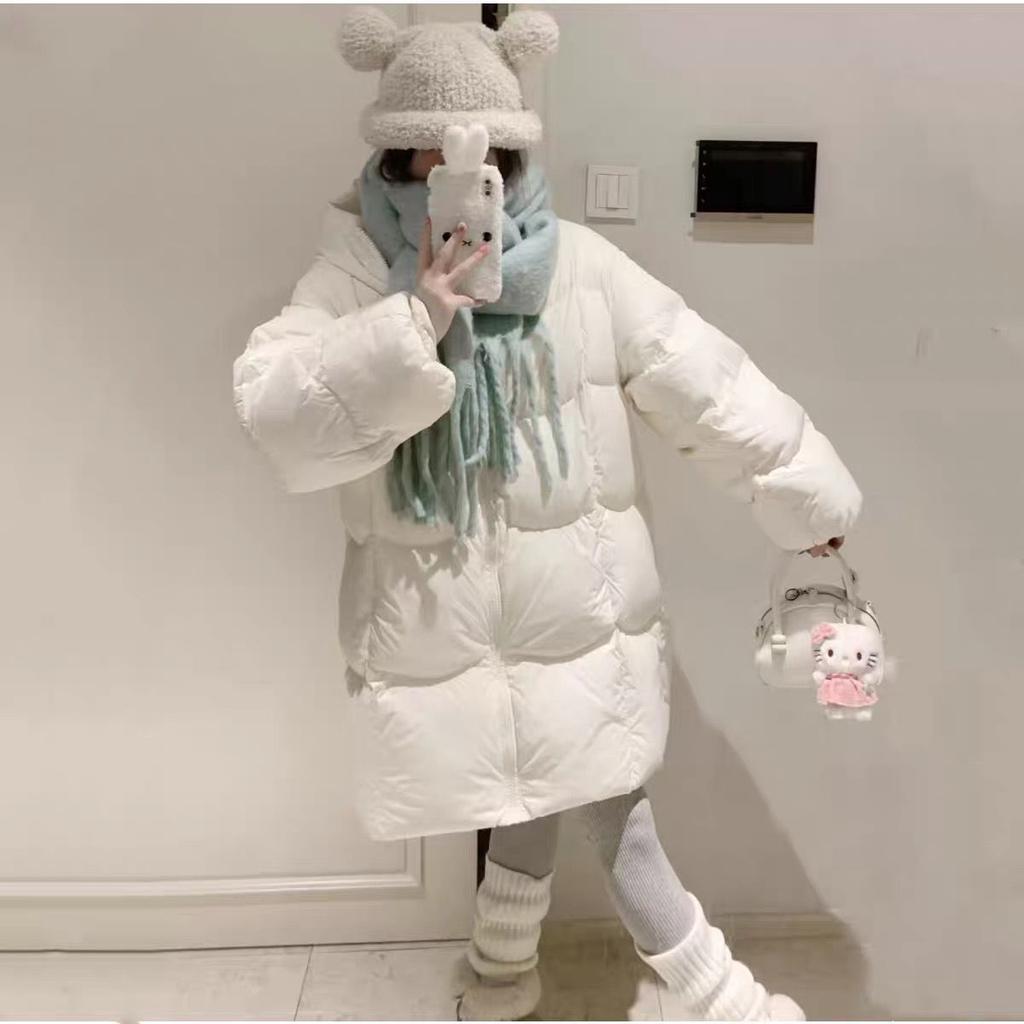 Pikowana odzież Damska Zimowa Nowa Średniej długości Mała Pogrubiona Leniwa Pikowana Kurtka