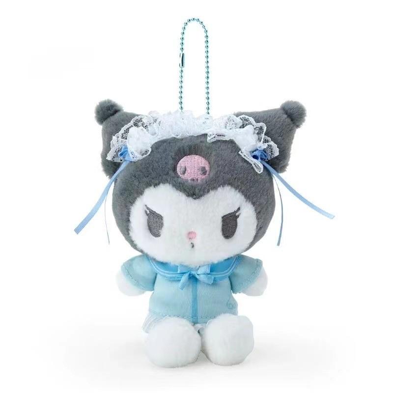 Adorable Japanese Style Sanrio Blue Fantasy Angel Maid Kuromi Cinnamoroll Kt Plush Toy Soft Kuromi