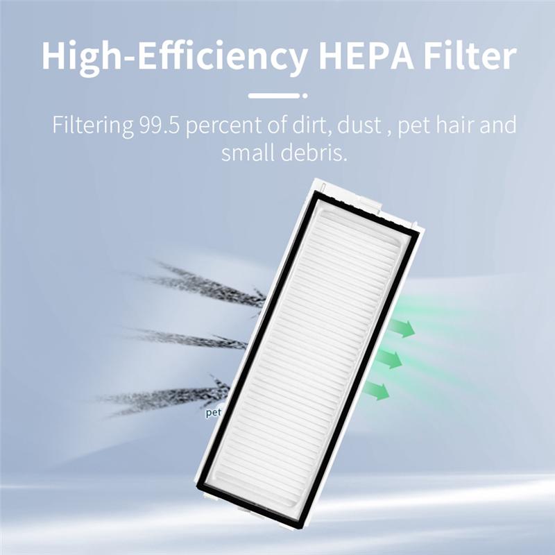 B02C-6PCS Washable Filter Hepa Filter For Roborock Q Revo Maxv / Roborock P10 Pro Robot Vacuum Cleaner Replacement Parts Accesso