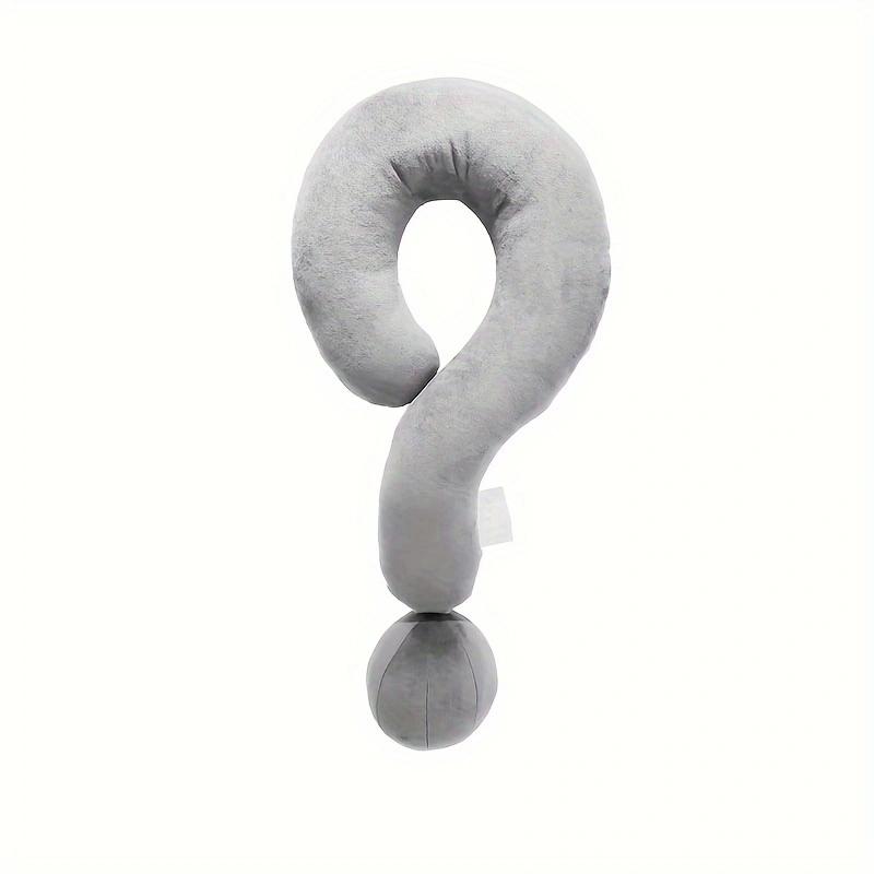 1pc Question Mark Shape Funky Pillow, Colorful Throw Pillow,Cute Twist Pillow Decoration, Neck And Back Support Throw Pillow