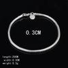 New High quality 925 Sterling Silver 4MM Women Men chain Male Twisted Rope Bracelets Fashion Silver Jewelry