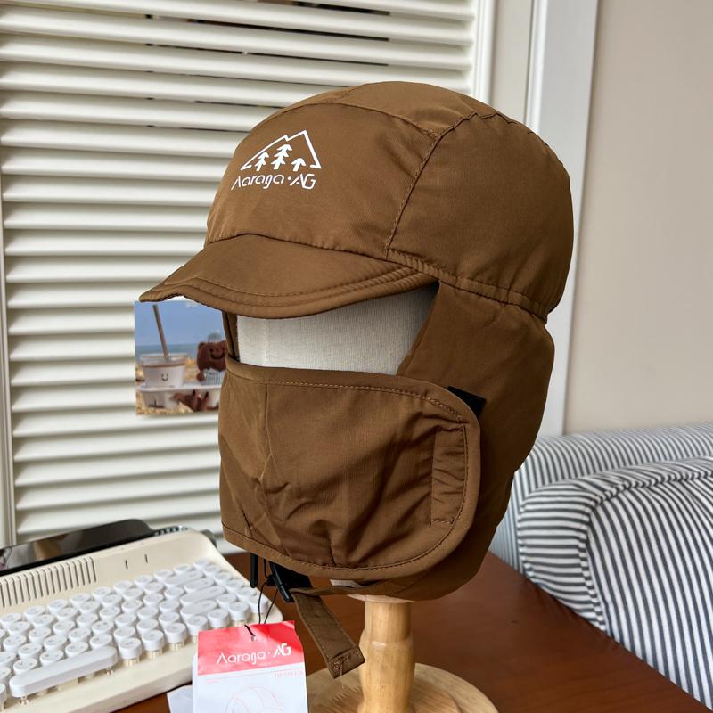 Flying Hats for Men and Women, New Down Padded Cycling Windproof Masks In Winter, Thickened Thermal Ear Caps