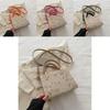 Stylish 2024 Woven Handbag Trendy Casual Shoulder Tote Bag For Everyday Use