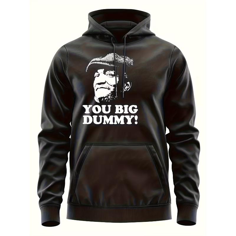 Men s Warm Pullover Hoodie Sweatshirt, Loose Fit, Polyester Casual Hooded Sweatshirt with Ribbed Cuffs S