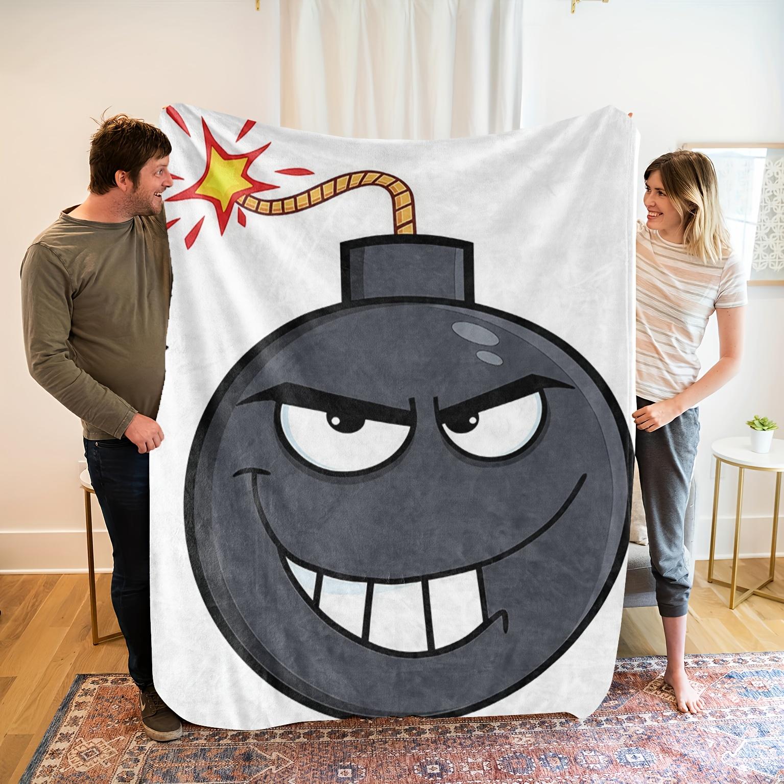 

Comfortable Cartoon Theme Fleece Blanket-Soft HD Digital Printing, Cartoon Design with Playful Blanket 130x150cm51x59in