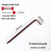 S2 Extended Ball Head Hex Key Wrench, High Strength Hardened 5mm/4mm Hexagonal Tool