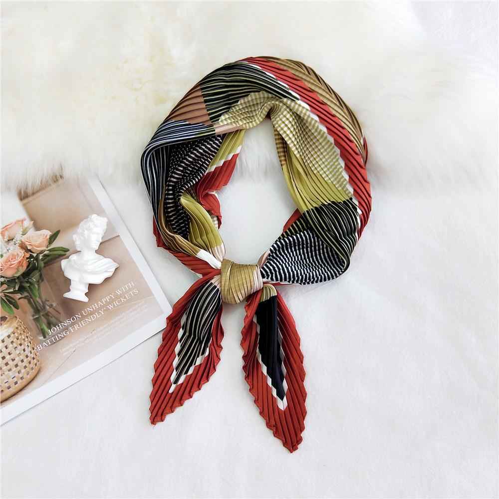 Fashion Decoration Scarf Hairband Tie Hair 70 Small Square Scarf Silk Scarf Women'S Spring And Autumn Versatile Small Scarf Professional Scarf