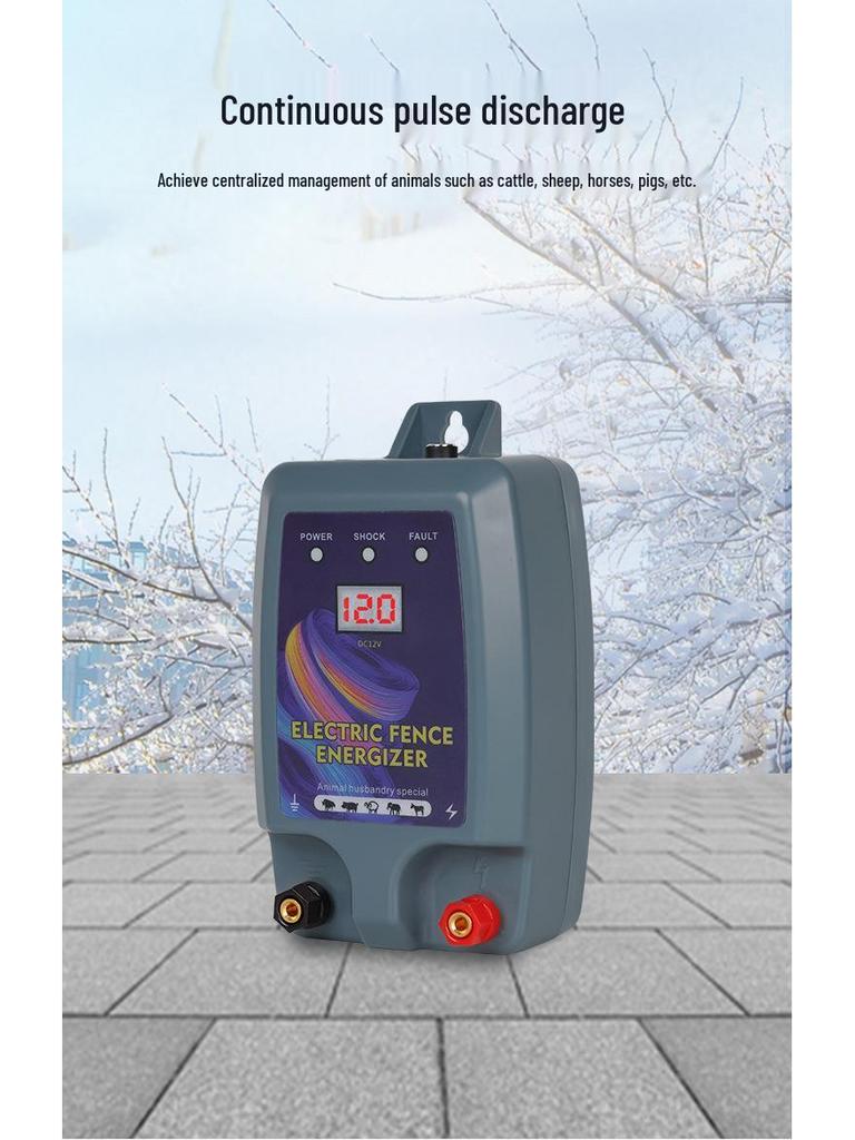 High-Voltage Livestock Protection Fence Host & Amplifier for Cattle and Sheep