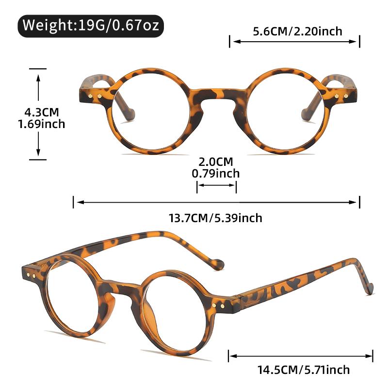The New Leopard Print Round Reading Glasses Are Comfortable, Fashionable and Classic Reading Glasses For Both Men and Women