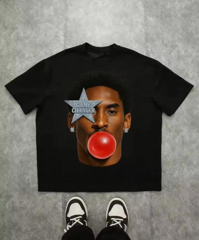 Hip Hop Street Y2K Bryant Bubble Gum Pop Retro Short Sleeved Tshirt Mens Tshirt Summer New Style Unisex Casual Tshirt