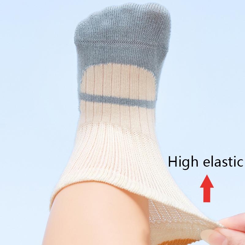 3/6 Paar Baby-Bodensocken mit Grips Atmungsaktive Baumwolle Rutschfeste Socken für Kleinkinder 0-5 Jahre