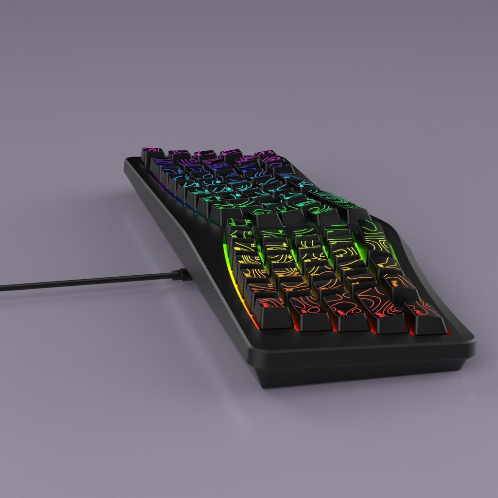 G131 RGB Ergonomic Gaming Keyboard, 69 Keys