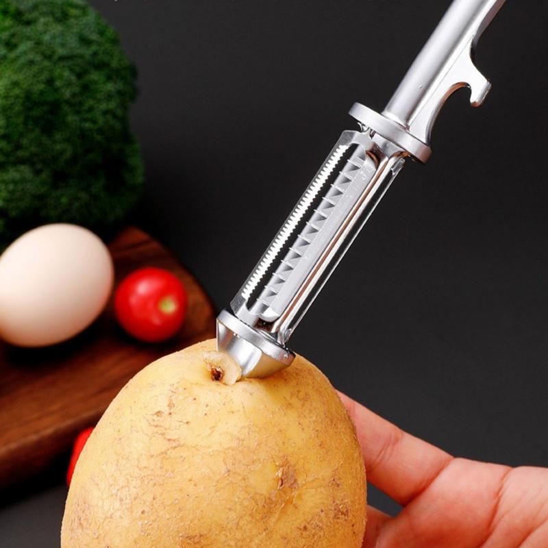 5 In 1 Vegetable Peeler Potato Carrot Multi-functional Grater Fruit Peeler Beer Opener Household Kitchen Gadget Accessories Tool