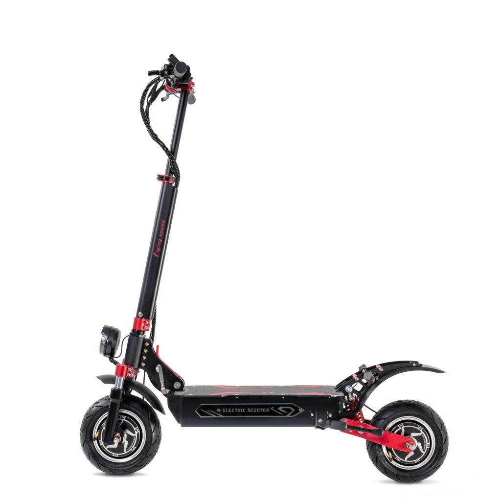 BOYUEDA Q7 Pro Max Erwachsener Faltbarer Elektroroller mit Sitz 1600W*2 Motor 52V28AH Akku 10-Zoll Reifen Offroad E-Scooter