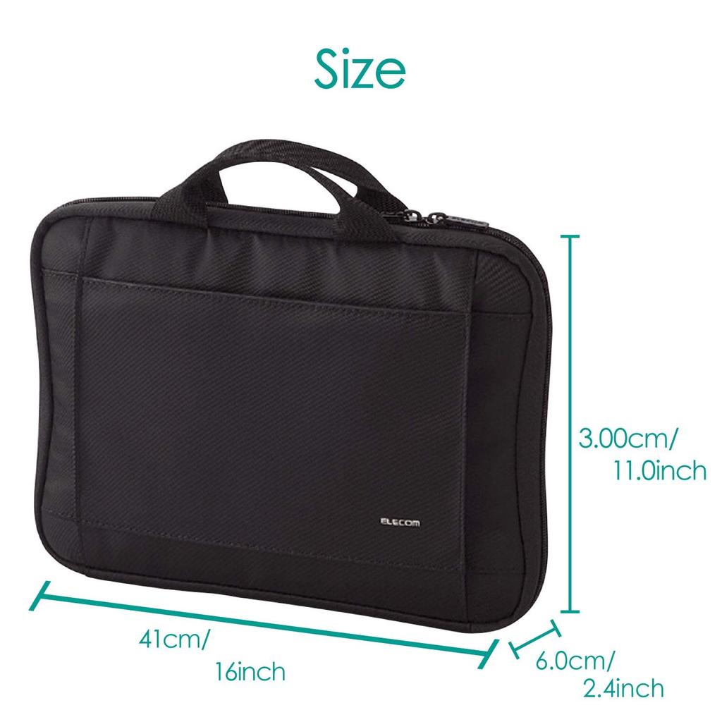 ELECOM Computer Case PC Case inch wide inch macbook pro 15 MacBook Pro 14 MacBook Air 15 compatible with handle Black 15~16.4 15.6 BM-IB017BK