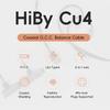 HiBy Cu4 Balanced Earphone Cable Coaxial Type4 Wire Locking Plug Jack O.C.C.Litz 2-in-1 4-Pin 3.5mm+4.4mm