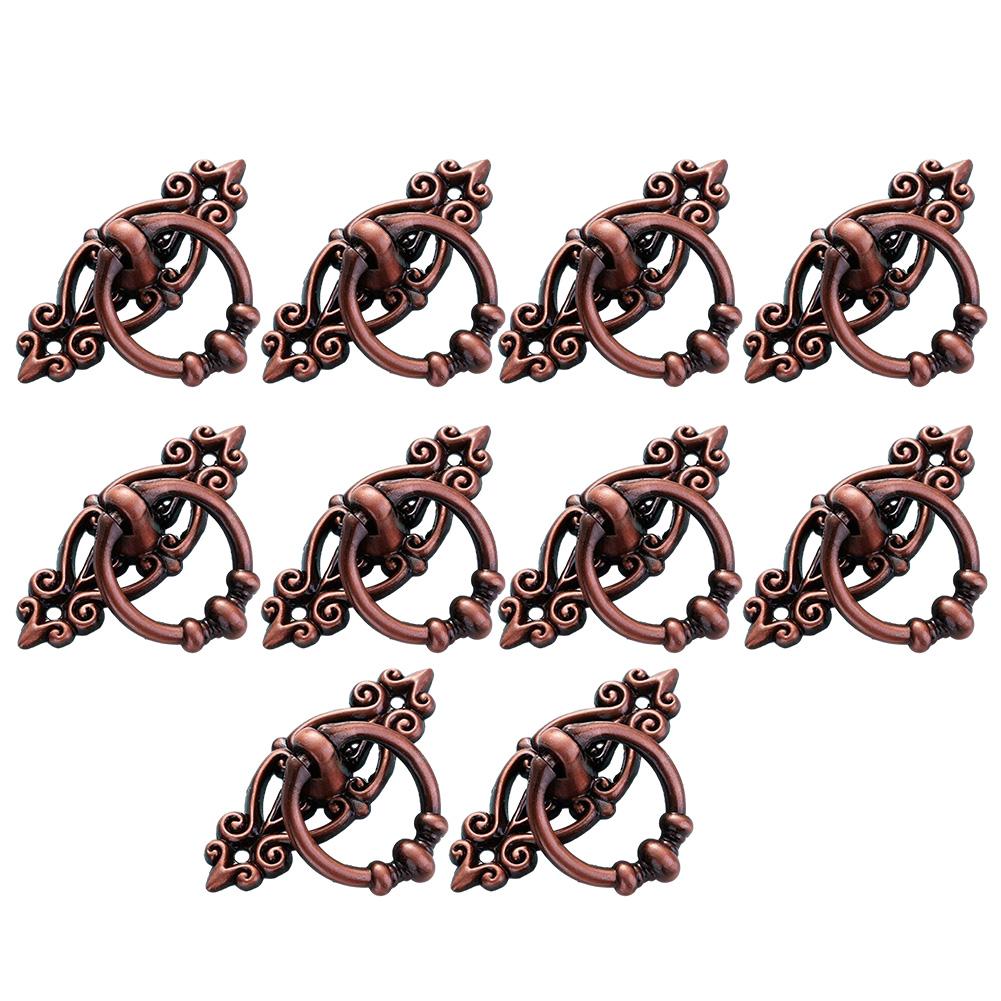 

20pcs Screws 10pcs Handle Drawer Pull Ring 65*46mm Cabinet Handle Handle Retro Hanging Ring High Quality Brand New