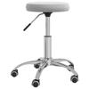 VidaXL Swivel Office Chair, Light Grey Velvet