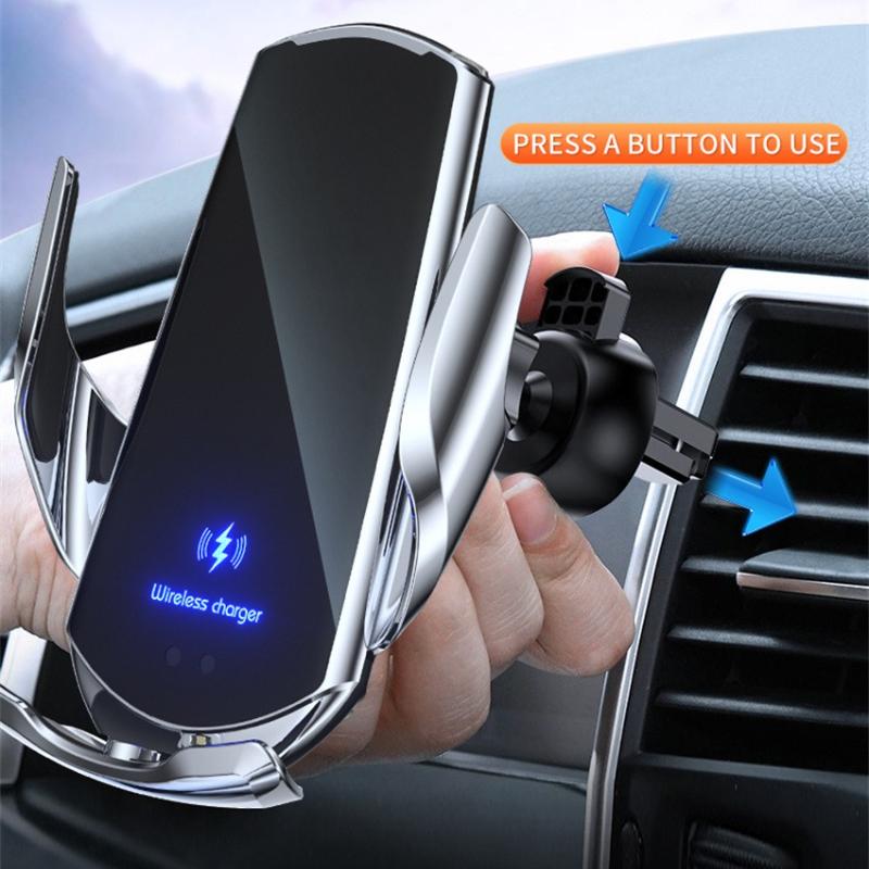 360° Rotation Car Wireless Charger Automatic Clamping Fast Charging Phone Stand Mount  for iPhone 16 15 14 13 Samsung Galaxy
