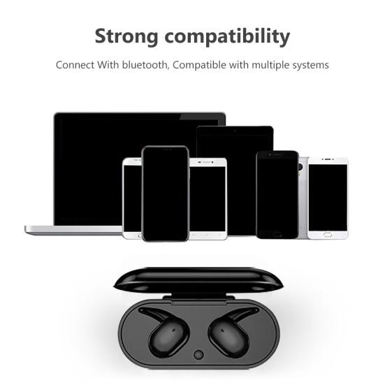 Wireless Earphones Poratable Smart Touch Rechargeable Bluetooth-compatible 5.0 In-ear Headset for Running