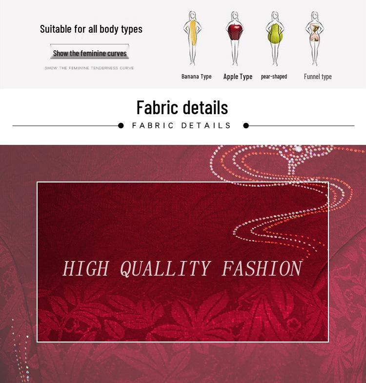 Autumn 2025 Mother's Day Cheongsam: Elegant Dress for Wedding, Banquet, or Formal Events