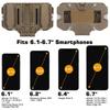 Tactical MOLLE Phone Holder, Folding Navigation Board, Cellphone Hold Gear, Airsoft Hunting Vest Accessories, Flip Lite