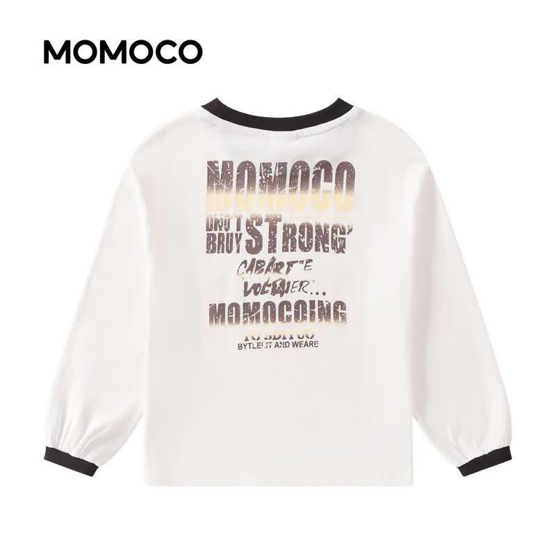 MOMOCO Boys' Long Sleeve Cotton T-Shirt