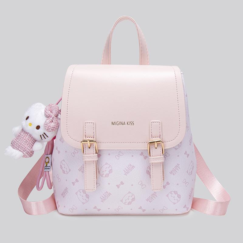 New cartoon backpack women's trend fashion travel bag new retro printing student bag fashion