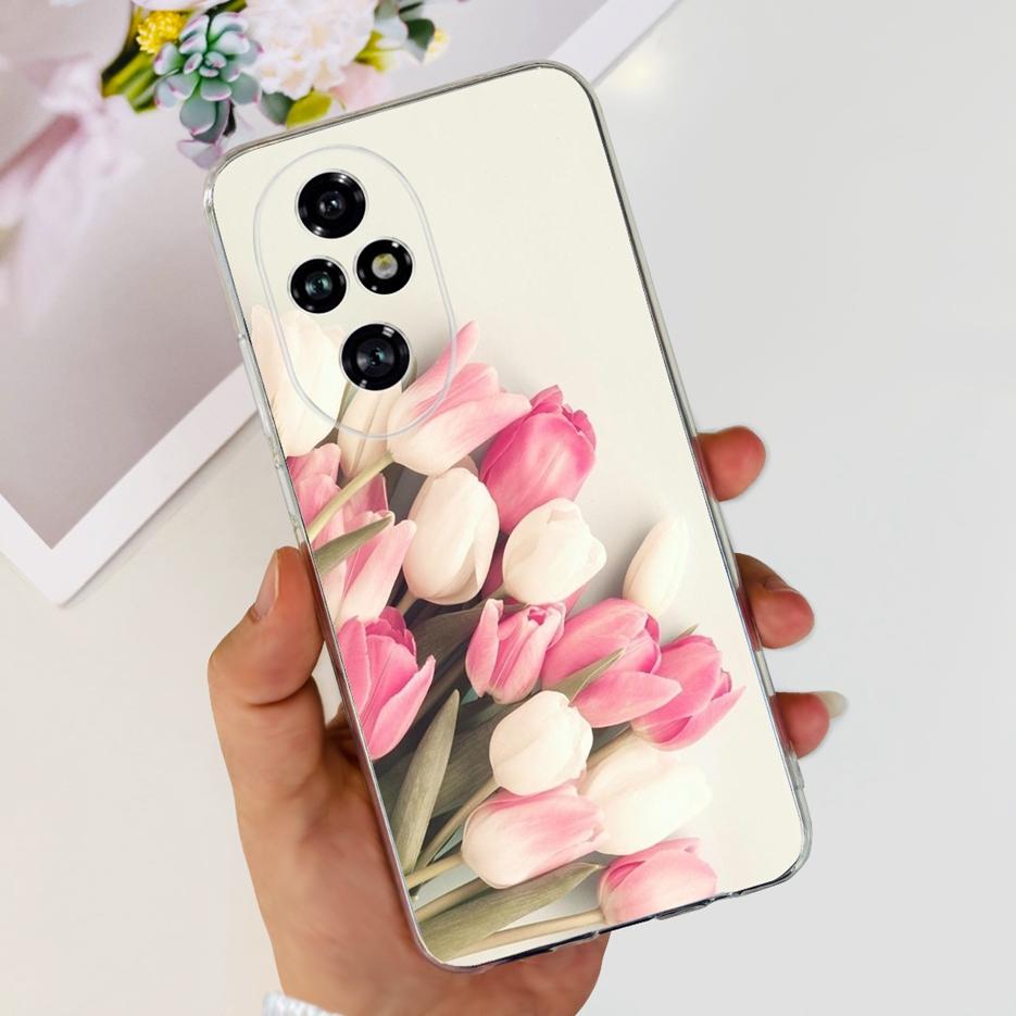 For Honor 200 Pro Case ELP-AN00 Cute Cat Painted Cover Clear Silicone Phone Case For Honor 200 Lite Honor200 Pro Soft TPU Fundas