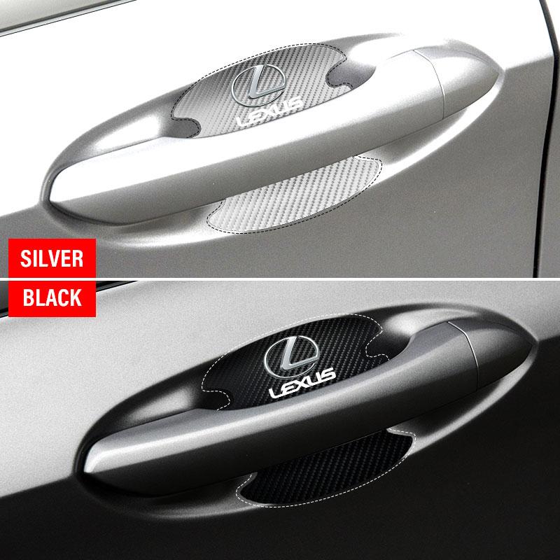 4 ks Ochranná samolepka na kliku dveří auta Znak Styling auta Pro Lexus CT200H ES350 GX460 470 IS250 LS460 NX300 RX300 350 450H