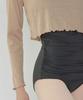 Debiweeo New Wave Holic Crop Long Sleeve Tee Devi-T0047-Beige