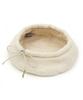 Eondeokeonteulolseutyudio Winter Boucle Beret Plate Beret / Strap / Boucle / Cream