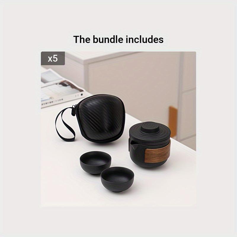 5ks/sada Čajová konvice a šálek Čínská přenosná Jedna čajová konvice a čtyři šálky Komerční