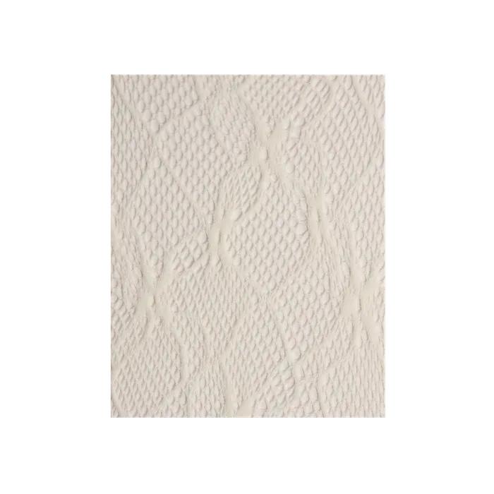 Diamond Flower Lace Fishnet Stockings (Ivory)