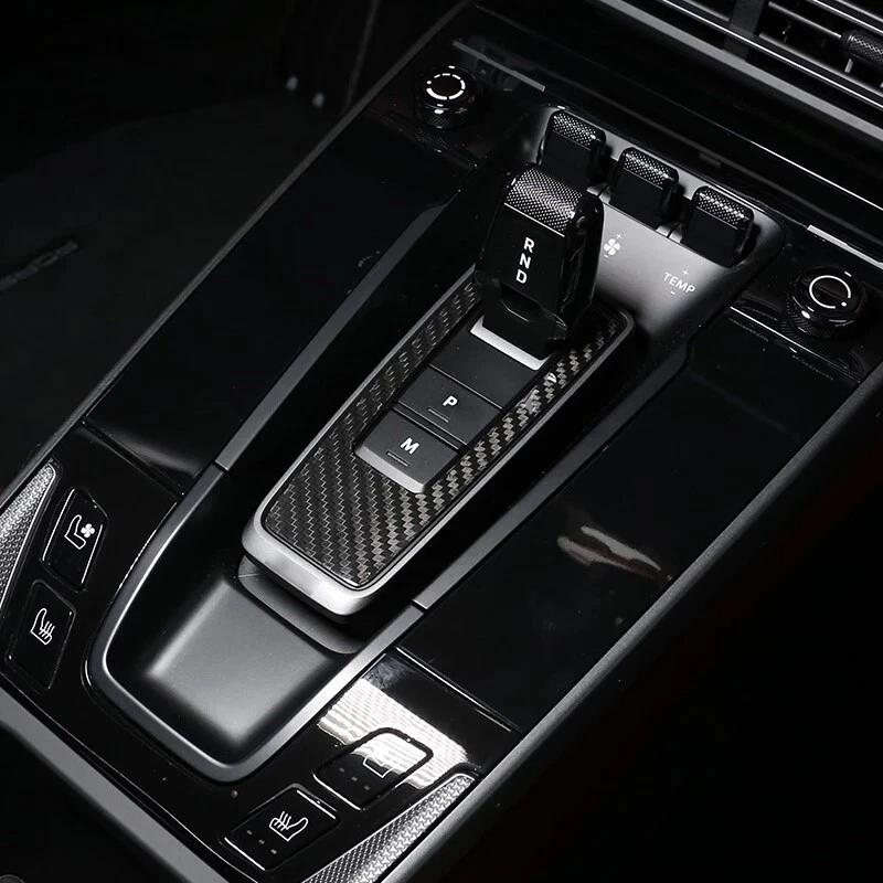 LHD/RHD Real Carbon Fiber For Porsche 911 992 GT3 2019-2027+ Car Center Gear Shift Cover Car Interior Accessories 1PCS