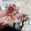 Elegant Women Men Fashion Classic Crystal Pendant Earrings For Women Girls Vintage Palace Style Gorgeous Ear Rings Jewelry