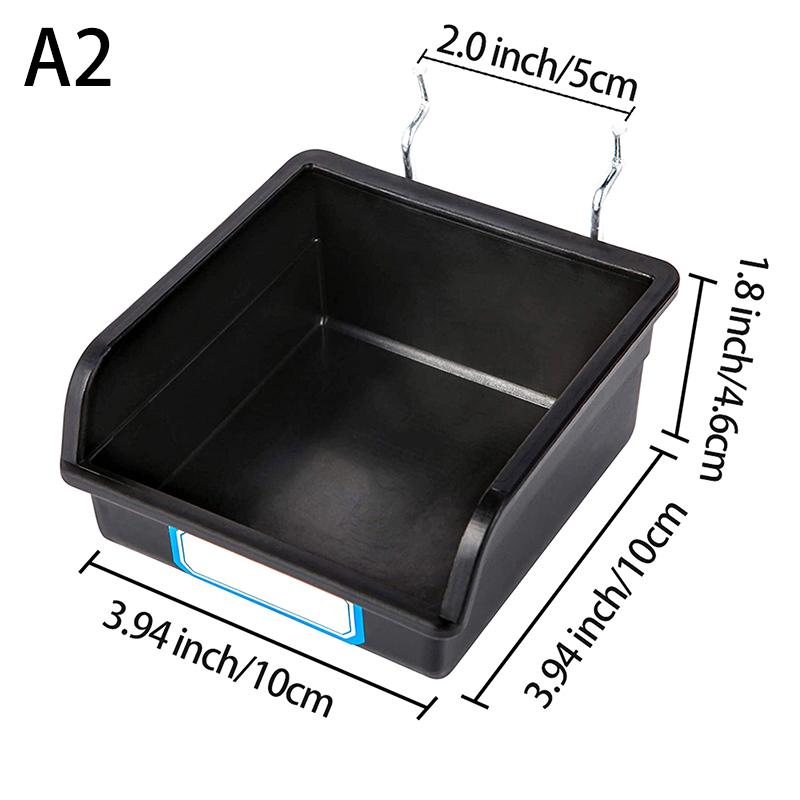 1 Set Effiziente Lochplatten-Aufbewahrungsboxen Mit Haken Praktischer Lochplattenkorb Für Werkstatt Garage Organisationszubehör Werkzeuge