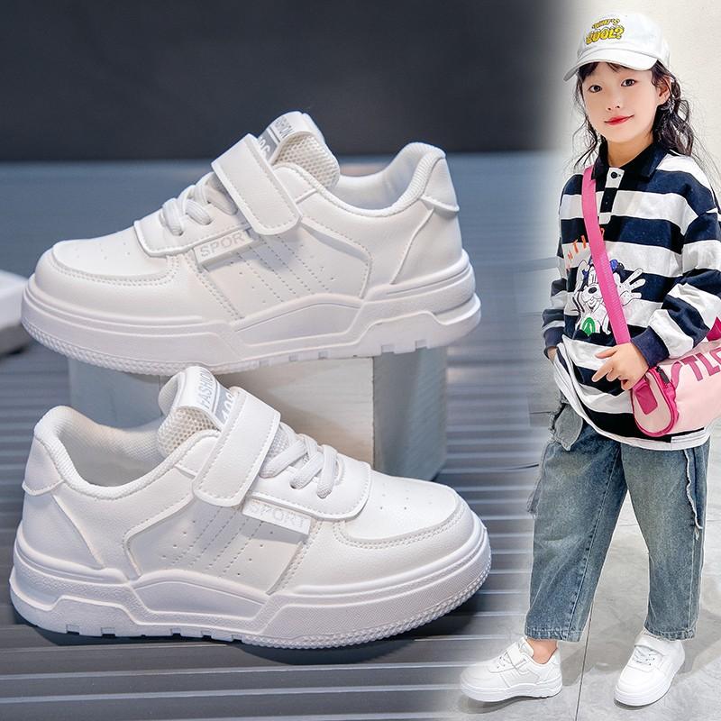 Girls' Sports Shoes 2025 Spring and Autumn New Children's Shoes Soft-soled Casual Shoes Boys Autumn Fashion White Shoes Tide
