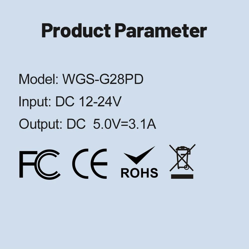 3.1A USB Car Charger Type C Fast Charging Phone Adapter For iPhone Xiaomi Huawei Phone Charger Adapter Socket Cigarette Lighter
