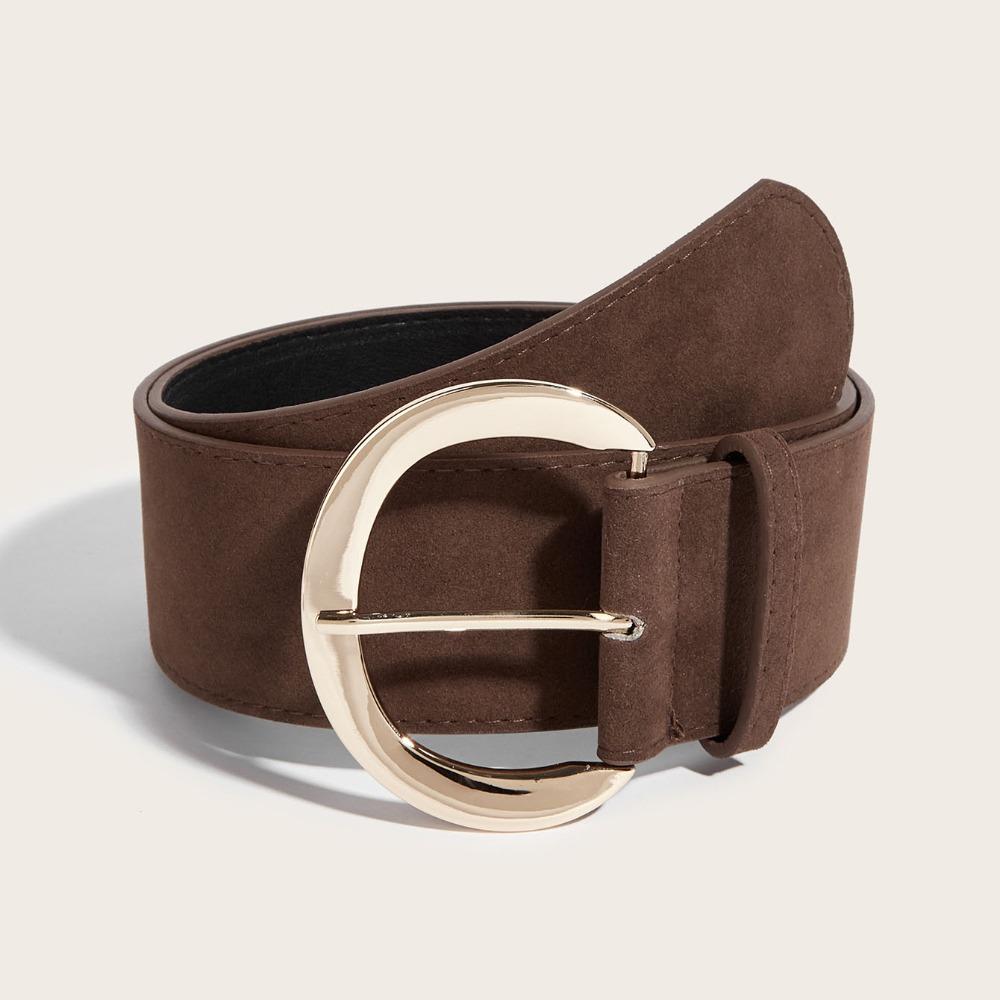 Luxury Design Pin Buckle Waistband Maillard Styles Trouser Dress Belts Business Waist Strap  Gifts